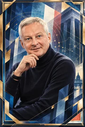 Carte Candidex de Bruno Le Maire col roulé