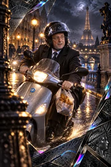 Carte Candidex de François Hollande scooter